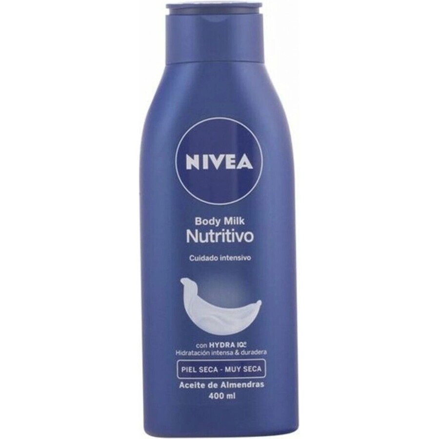 NIVEA BODY MILK - DRY SHEATH 1×400 ml, lang anhaltende Pflege