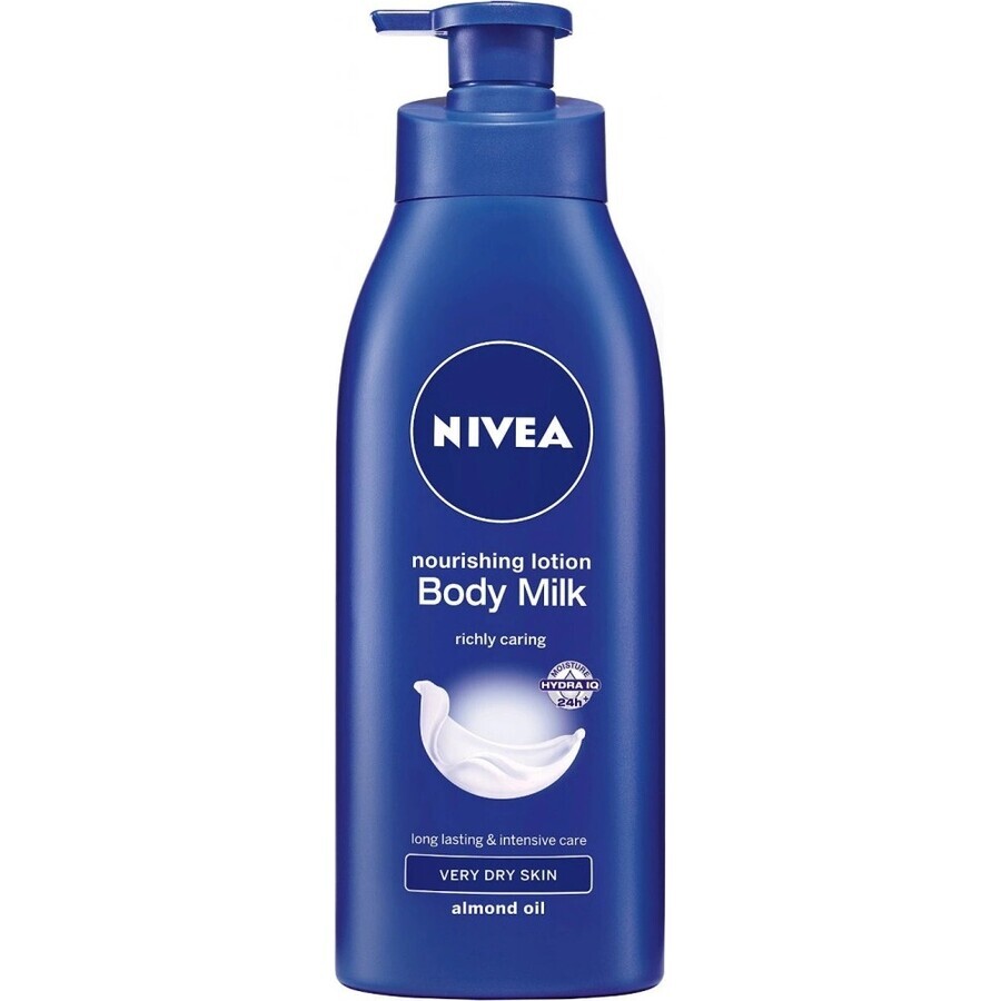 NIVEA BODY MILK - DRY SHEATH 1×400 ml, lang anhaltende Pflege