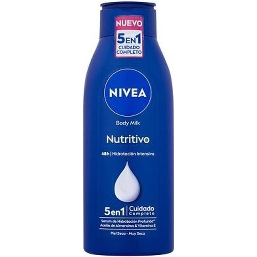 NIVEA BODY MILK - DRY SHEATH 1×400 ml, lang anhaltende Pflege