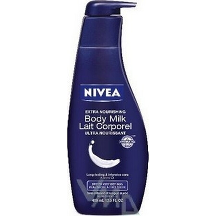 NIVEA BODY MILK - DRY SHEATH 1×400 ml, lang anhaltende Pflege