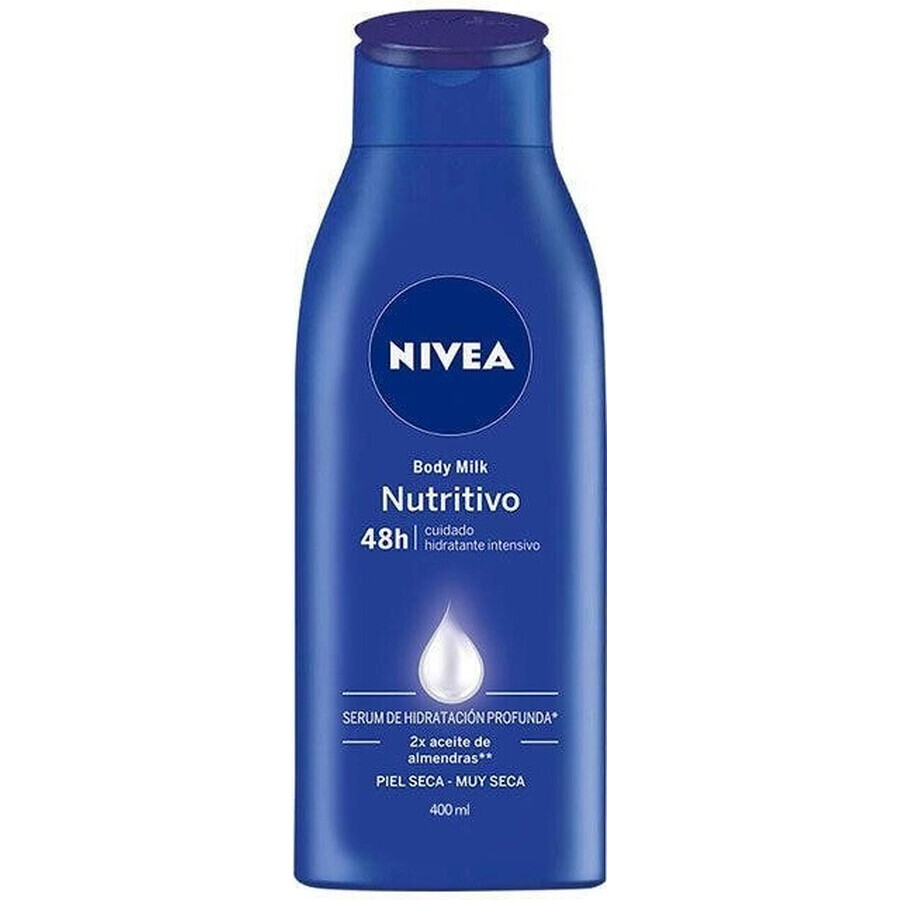 NIVEA BODY MILK - DRY SHEATH 1×400 ml, lang anhaltende Pflege