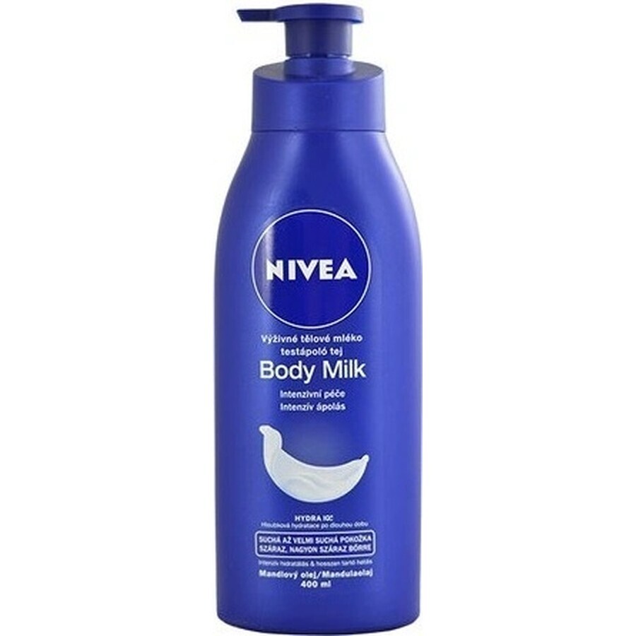 NIVEA BODY MILK - DRY SHEATH 1×400 ml, lang anhaltende Pflege