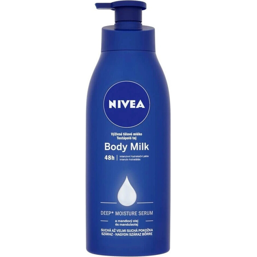 NIVEA BODY MILK - DRY SHEATH 1×400 ml, lang anhaltende Pflege