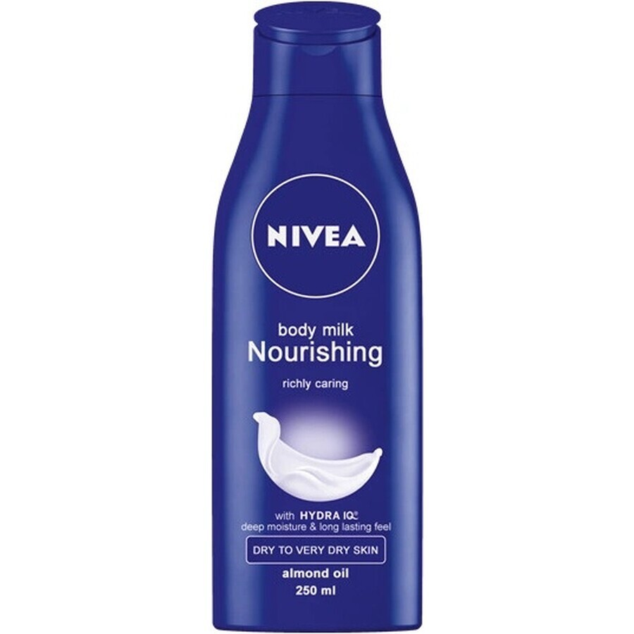 NIVEA BODY MILK - DRY SHEATH 1×400 ml, lang anhaltende Pflege