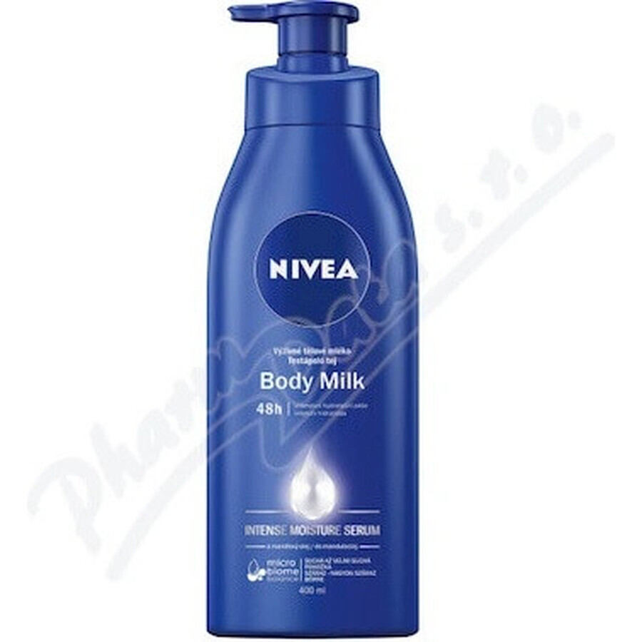 NIVEA BODY MILK - DRY SHEATH 1×400 ml, lang anhaltende Pflege