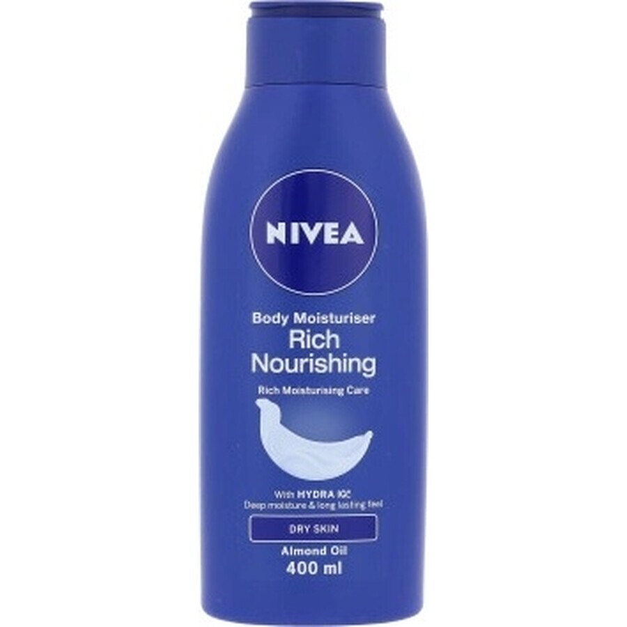 NIVEA BODY MILK - DRY SHEATH 1×400 ml, lang anhaltende Pflege