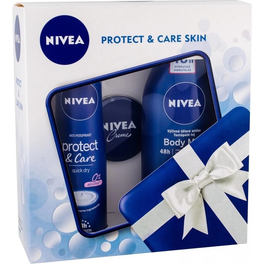 NIVEA BODY MILK - DRY SHEATH 1×400 ml, lang anhaltende Pflege