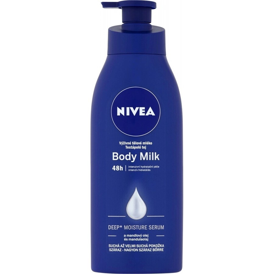 NIVEA BODY MILK - DRY SHEATH 1×400 ml, lang anhaltende Pflege