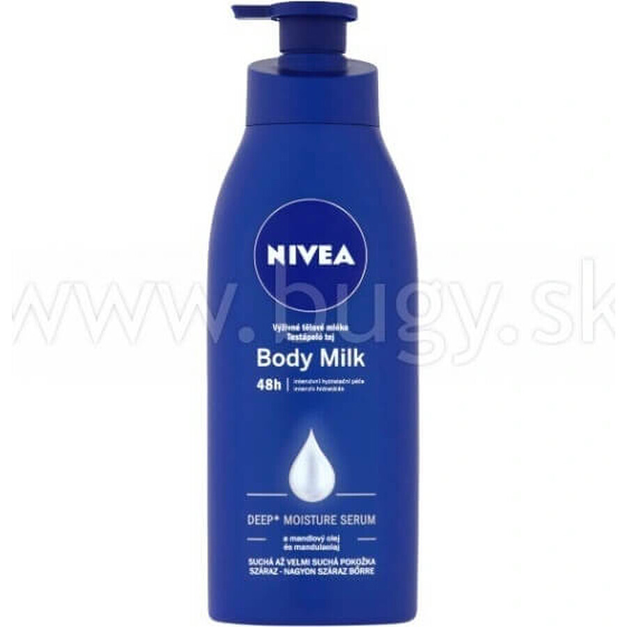 NIVEA BODY MILK - DRY SHEATH 1×400 ml, lang anhaltende Pflege