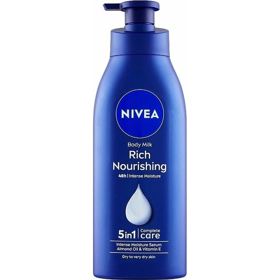 NIVEA BODY MILK - DRY SHEATH 1×400 ml, lang anhaltende Pflege