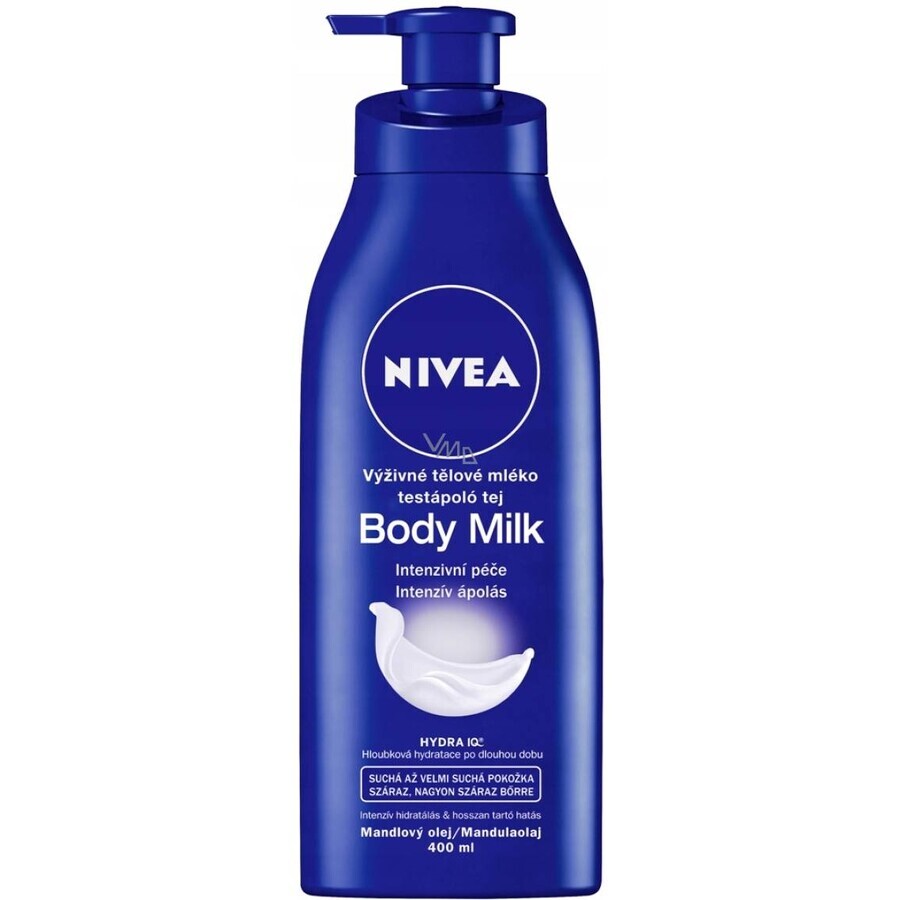 NIVEA BODY MILK - DRY SHEATH 1×400 ml, lang anhaltende Pflege