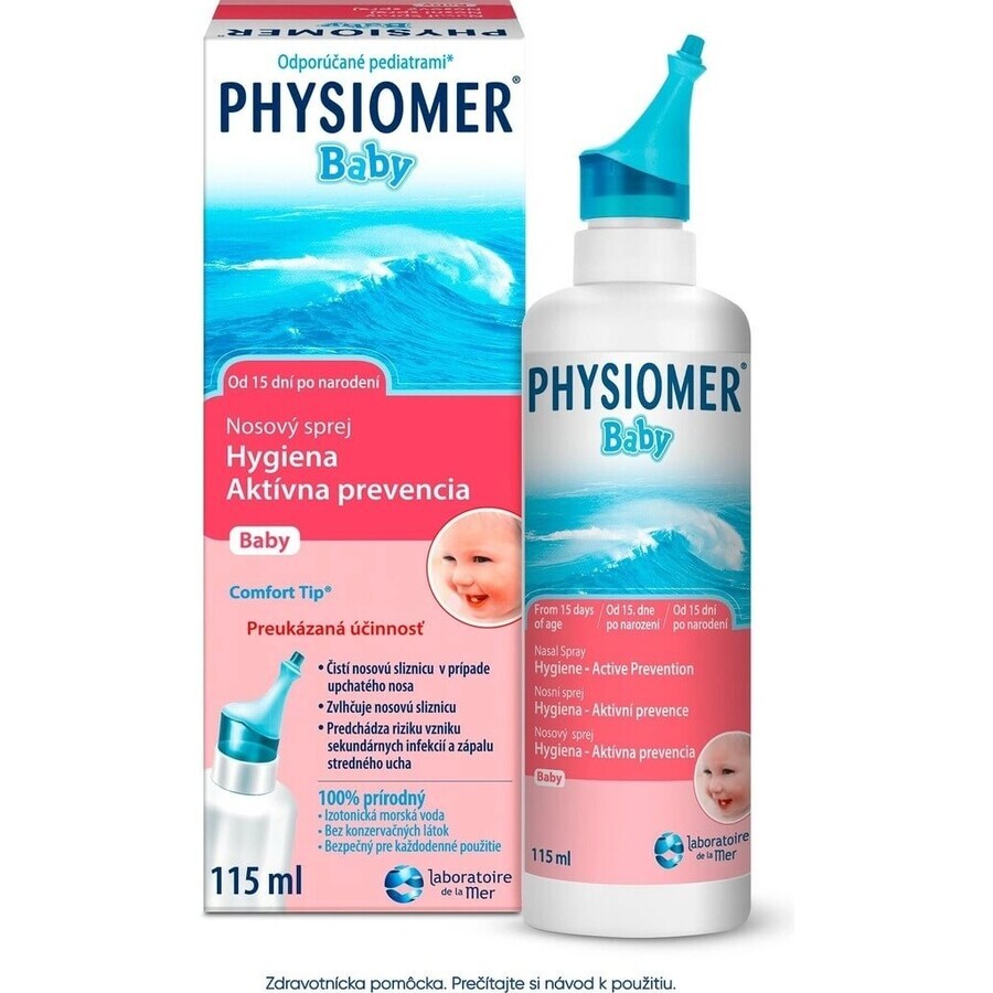 PHYSIOMER Baby isotonic 1×115 ml, isotonic, with sea water