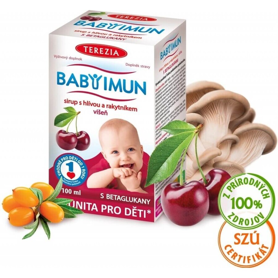 TEREZIA BABY BABY IMMUN Sirup mit Weißdorn und Sanddorn 1×100 ml, Nahrungsergänzungsmittel