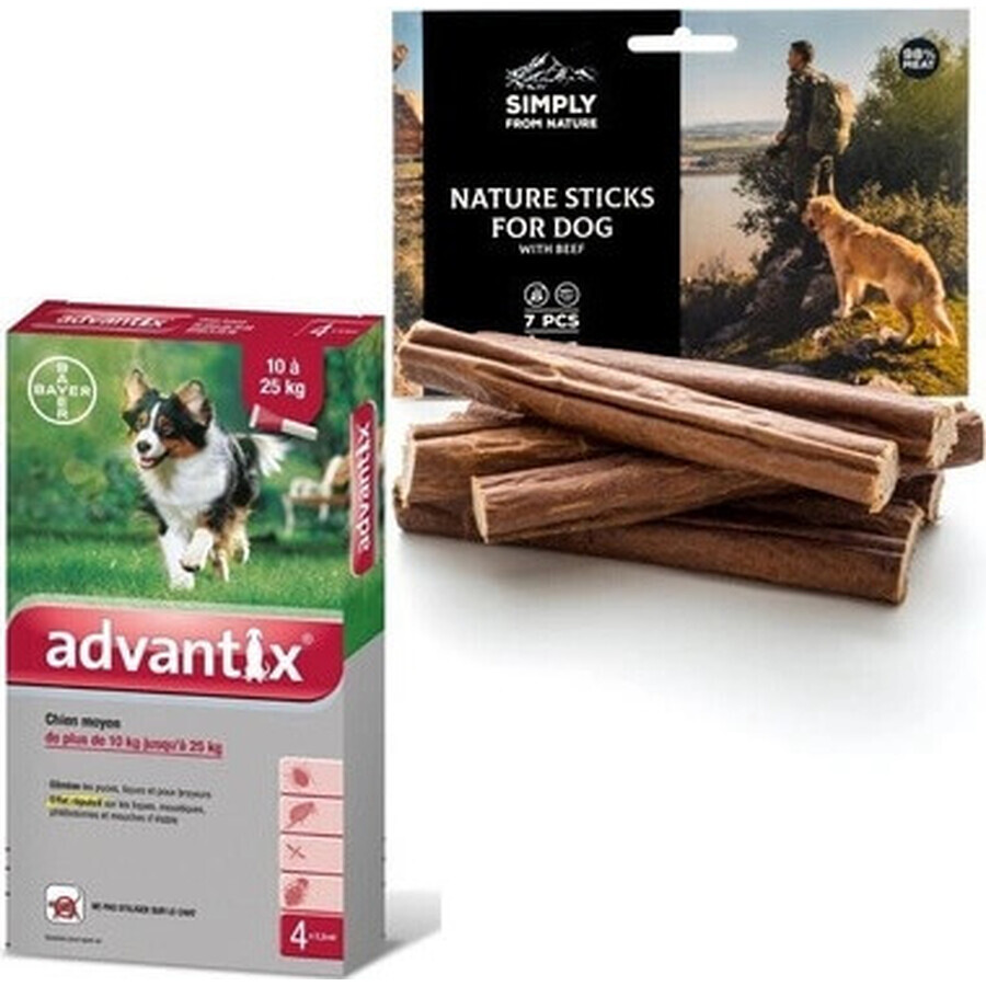 Advantix Spot-on para perros de 10 a 25 kg 1×2,5 ml, pipeta