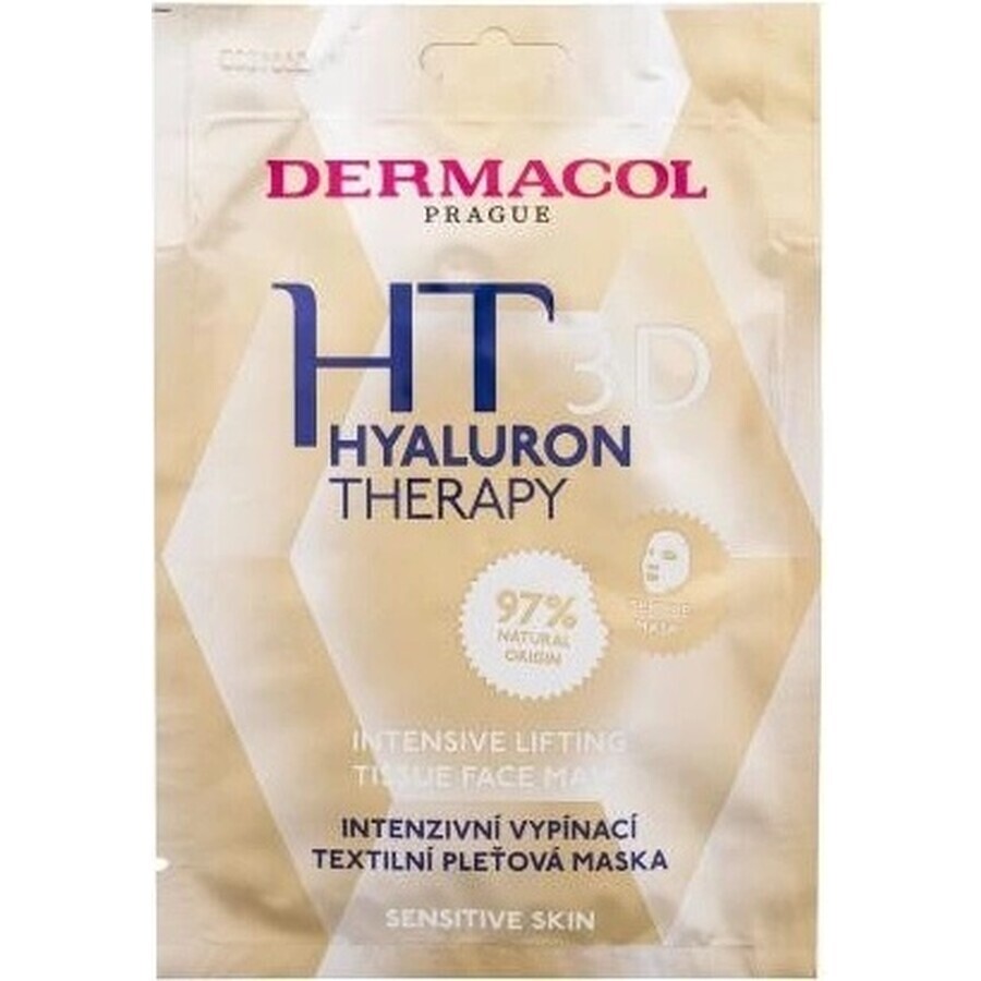 Dermacol Hyaluron Therapy Mascarilla Facial Textil 3D 1×1 ud, Mascarilla Facial Textil