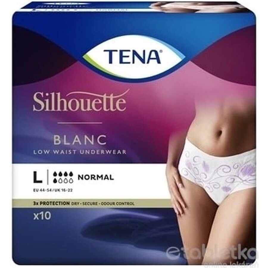 TENA Silhouette Normal L 1×10 unidades, braguitas para la incontinencia