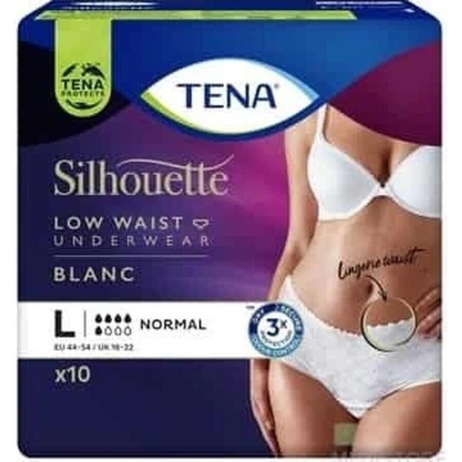 TENA Silhouette Normal L 1×10 unidades, braguitas para la incontinencia