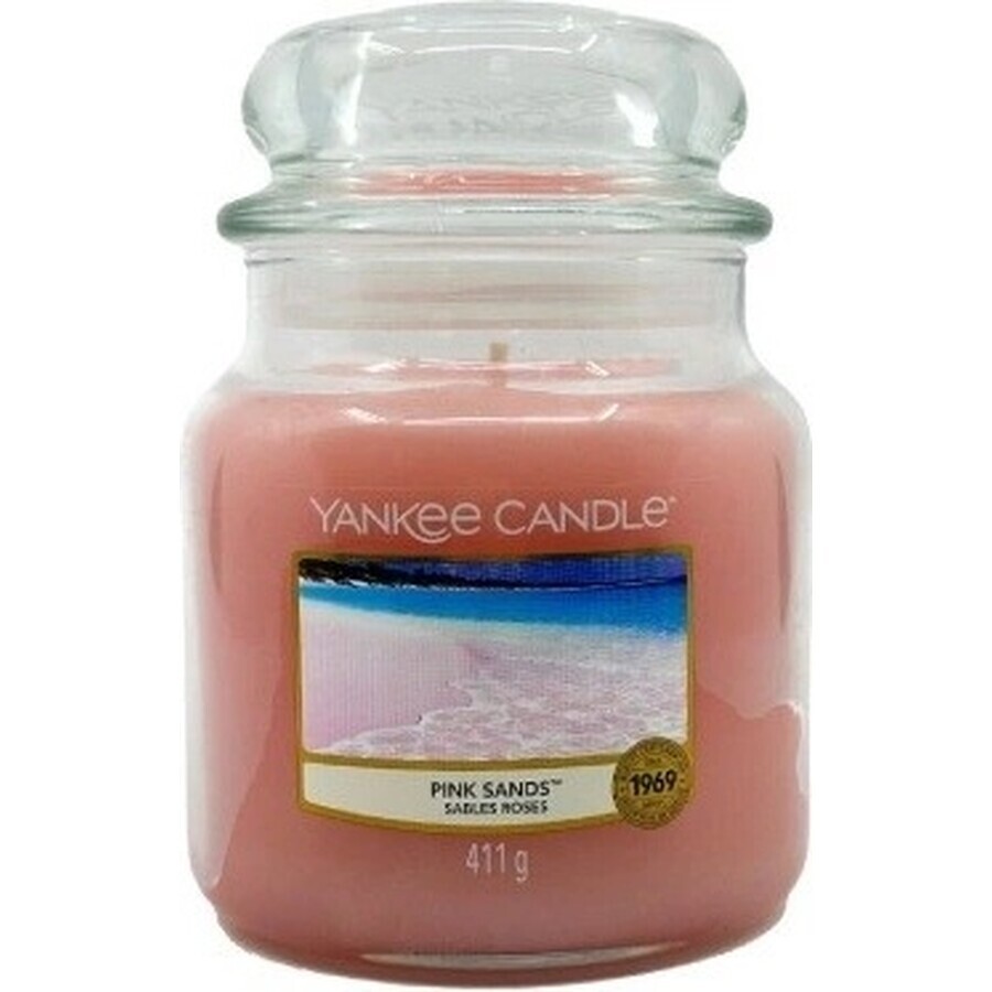 Yankee Candle Pink Sands™ Medium Candle 1×411 g, candela profumata