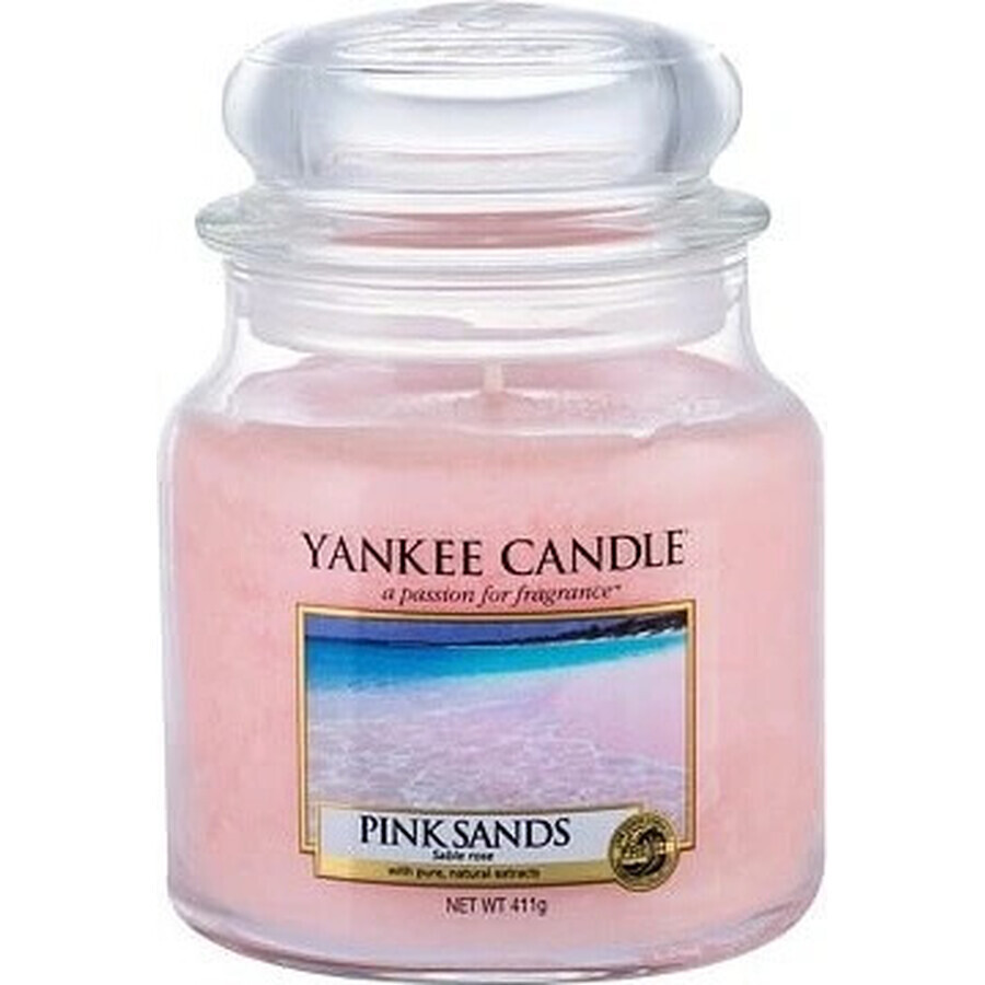 Yankee Candle Pink Sands™ Medium Candle 1×411 g, candela profumata