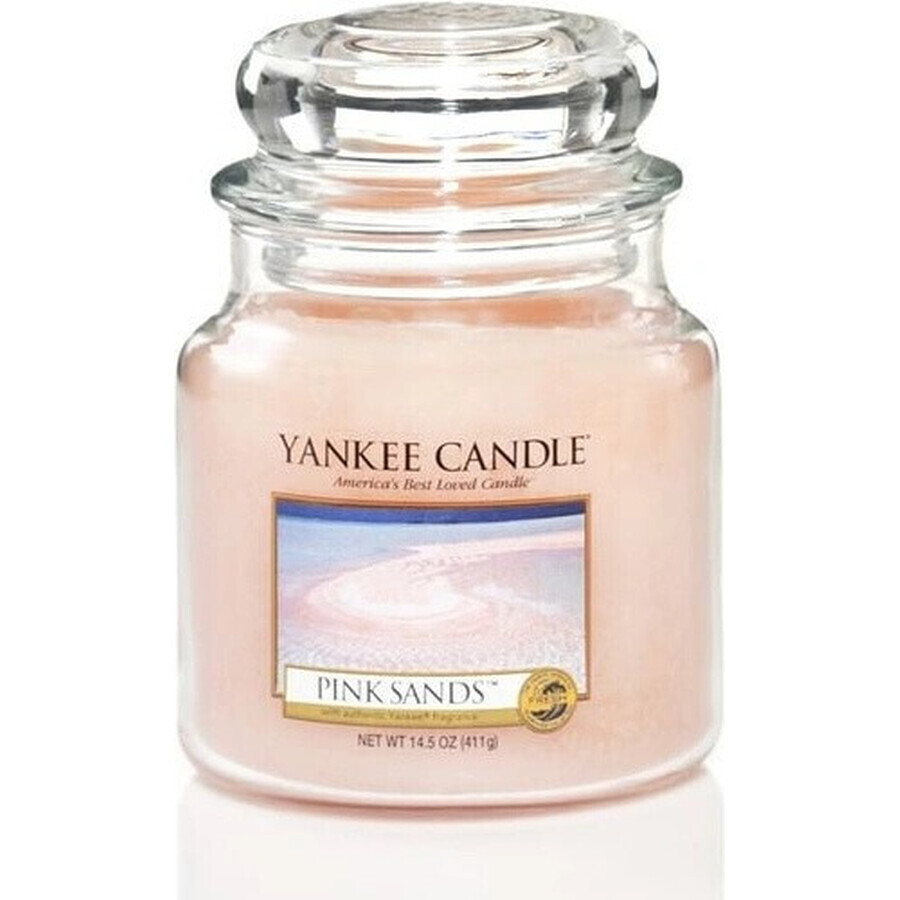 Yankee Candle Pink Sands™ Medium Candle 1×411 g, candela profumata