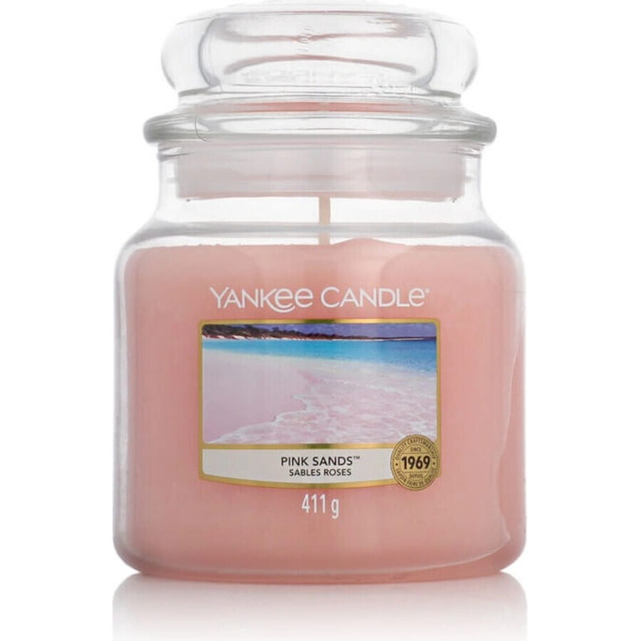 Yankee Candle Pink Sands™ Medium Candle 1×411 g, candela profumata