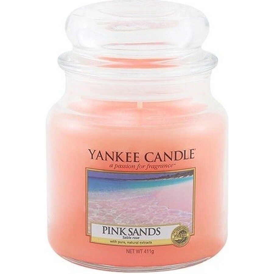 Yankee Candle Pink Sands™ Medium Candle 1×411 g, candela profumata