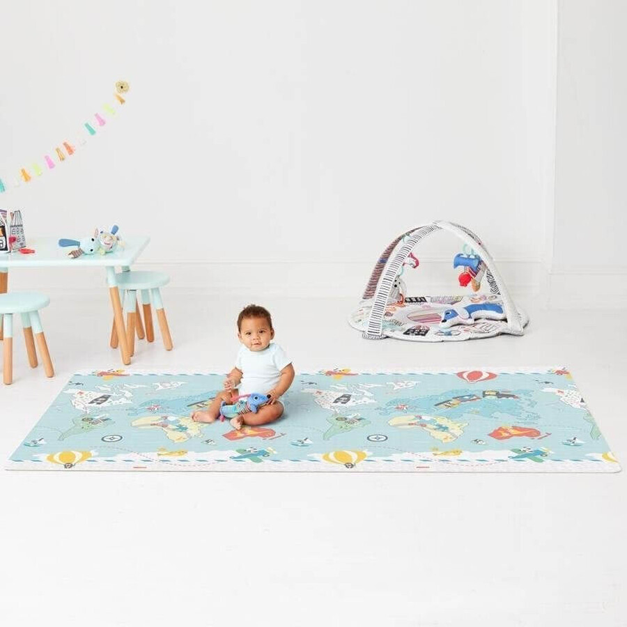 Alfombra de juego reversible - Little Traveller 0m+ 1×1 pieza, alfombra de juego, 218 x 132 x 1,27 cm