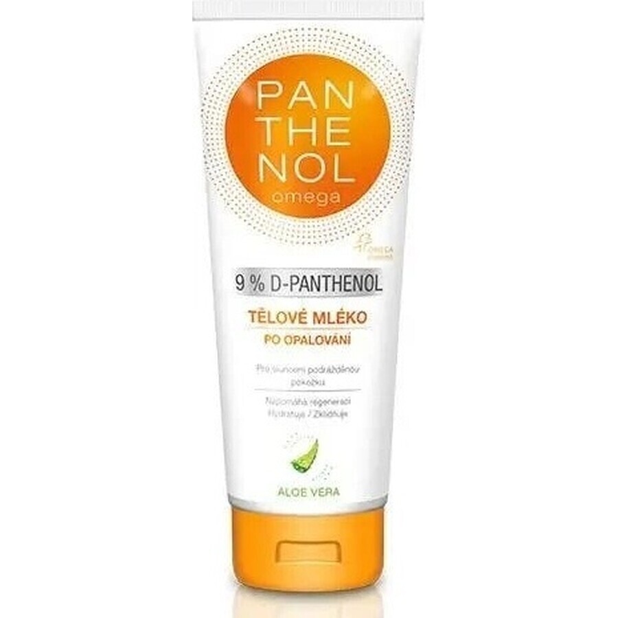 omega PANTHENOL 9% ALOE VERA 1×250 ml, after sun body lotion