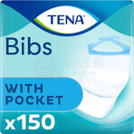 TENA Bib Bib L 1×150 piezas, tamaño 37x66cm