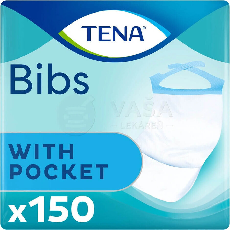 TENA Bib Bib L 1×150 piezas, tamaño 37x66cm