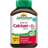 JAMIESON MEGA CAL CALCIO + VITAMINA D3 1×120 tbl