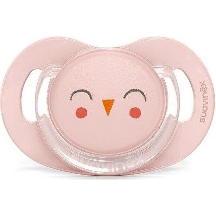 SUAVINEX | Paci Schnuller SX PRO BONHOMIE physiologisch 0/6 m SOVIČKA - rosa 1×1 Stück, Schnuller