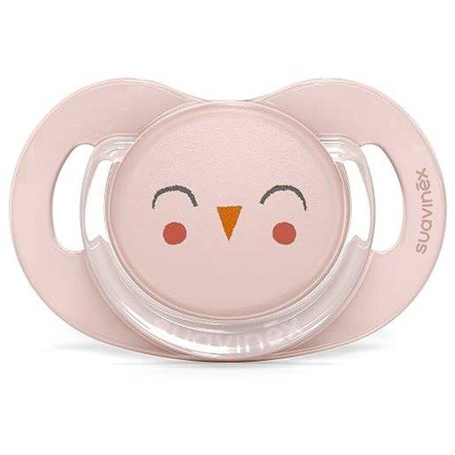 SUAVINEX | Paci Schnuller SX PRO BONHOMIE physiologisch 0/6 m SOVIČKA - rosa 1×1 Stück, Schnuller