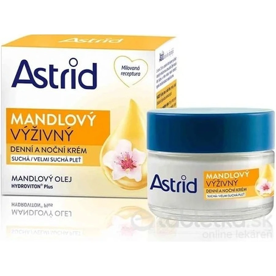 ASTRID ALMOND cremă hrănitoare de zi și de noapte pentru piele uscată și foarte uscată 50 ml 1×50 ml, cremă de mâini
