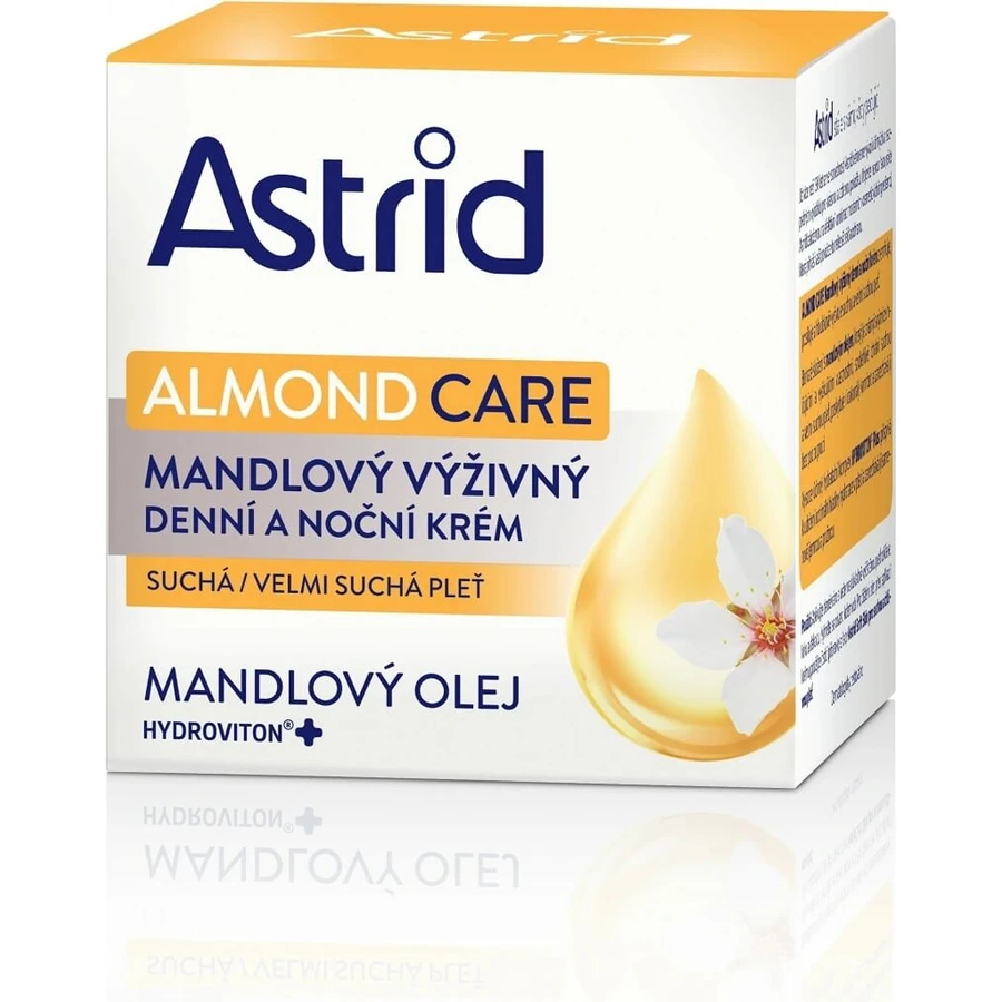 ASTRID ALMOND cremă hrănitoare de zi și de noapte pentru piele uscată și foarte uscată 50 ml 1×50 ml, cremă de mâini