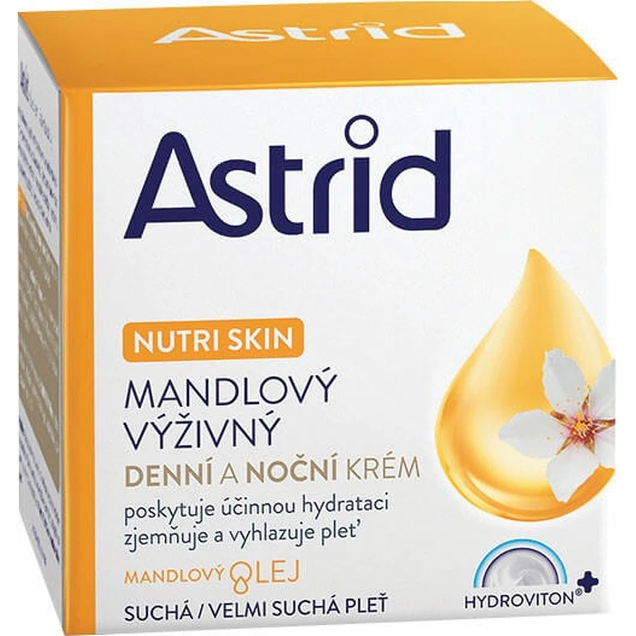 ASTRID ALMOND cremă hrănitoare de zi și de noapte pentru piele uscată și foarte uscată 50 ml 1×50 ml, cremă de mâini
