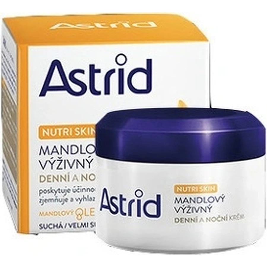 ASTRID ALMOND cremă hrănitoare de zi și de noapte pentru piele uscată și foarte uscată 50 ml 1×50 ml, cremă de mâini