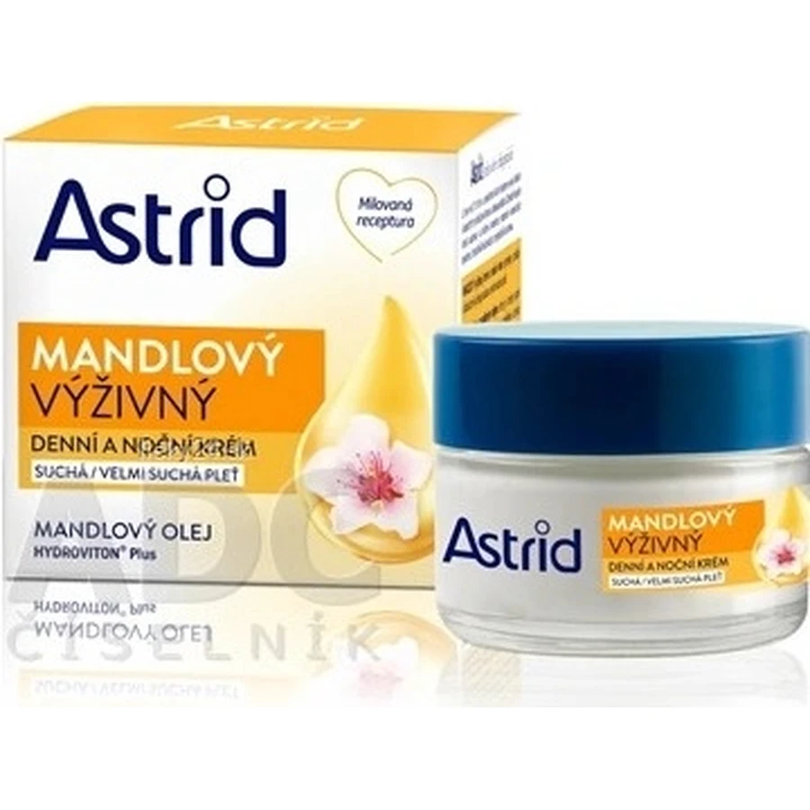ASTRID ALMOND cremă hrănitoare de zi și de noapte pentru piele uscată și foarte uscată 50 ml 1×50 ml, cremă de mâini