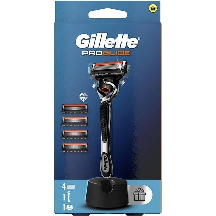 Gillette Proglide maquinilla de afeitar + cabezales 4pcs 1×1, maquinilla de afeitar