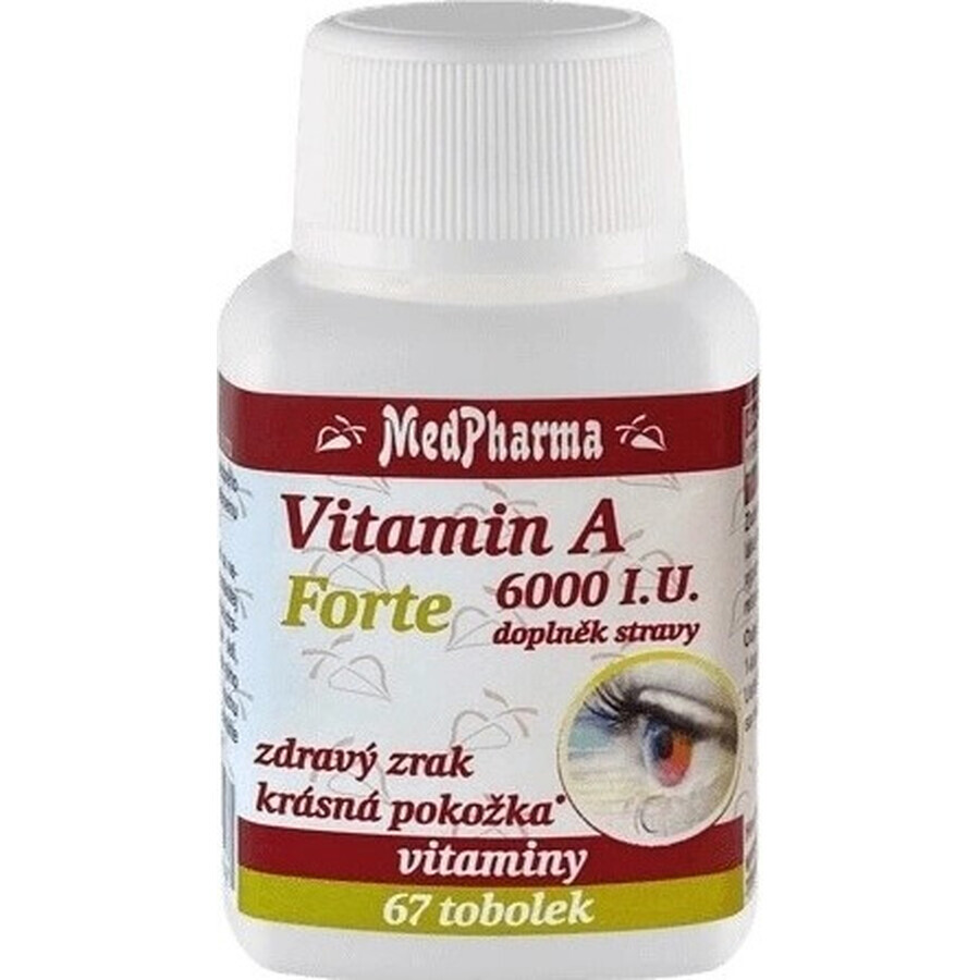 MedPharma Vitamina A 6000 UI Forte 1×67 cps, integratore alimentare