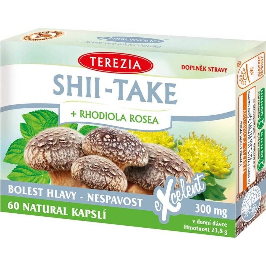 TEA THEREZIA SHII-TAKE + RHODIOLA ROSEA 1×60 cps, integratore alimentare