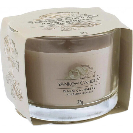 Yankee Candle - Candela votiva in vetro Warm Cashmere 1×37 g, candela profumata