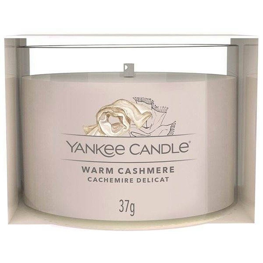 Yankee Candle - Candela votiva in vetro Warm Cashmere 1×37 g, candela profumata