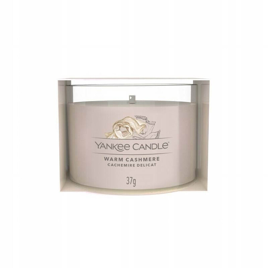 Yankee Candle - Candela votiva in vetro Warm Cashmere 1×37 g, candela profumata