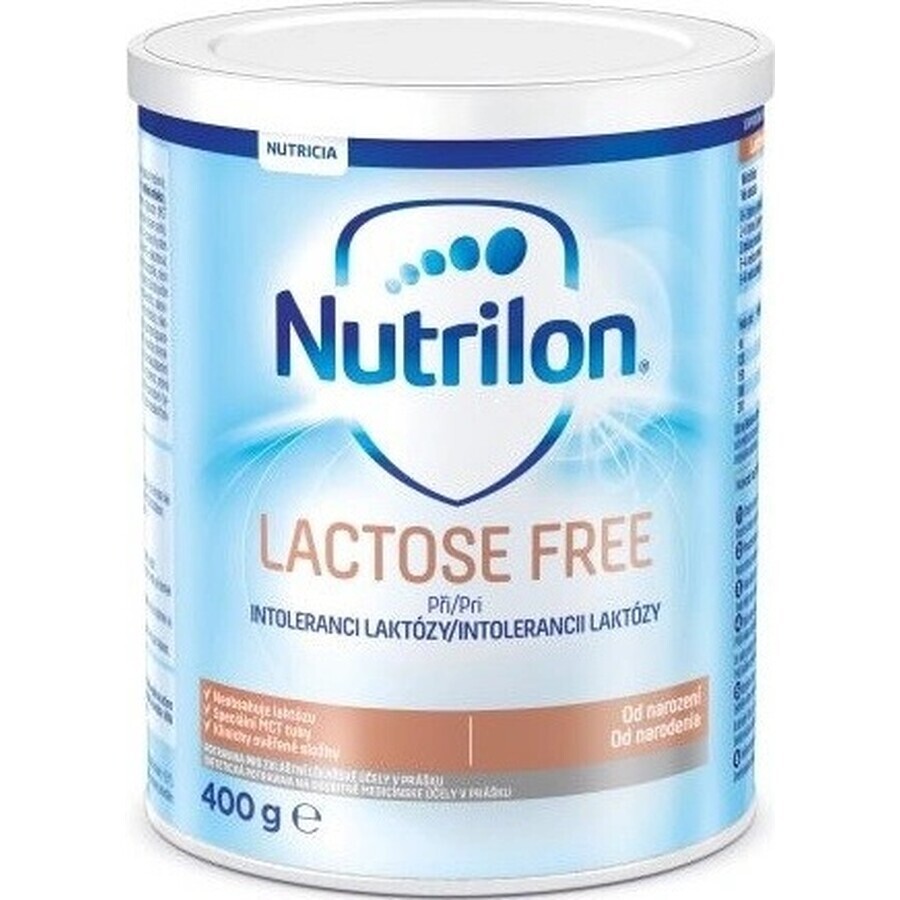 Nutrilon LACTOSE FREE 1×400 g, formulă de lapte, de la naștere