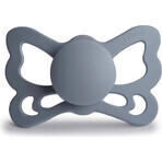 FRIGG Butterfly Anatomical Silicone Soother Great Gray, 0-6m 1×1 buc, silicon soother