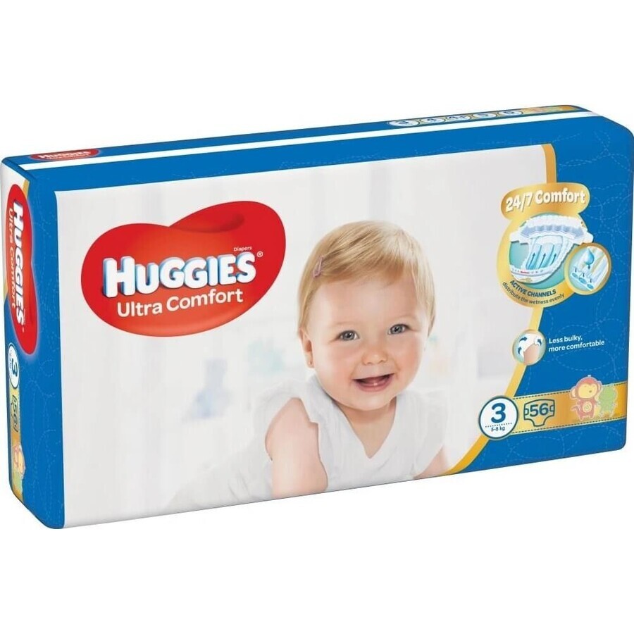 HUGGIES Ultra Comfort Jumbo 3 56 Stück 1×1 Stück