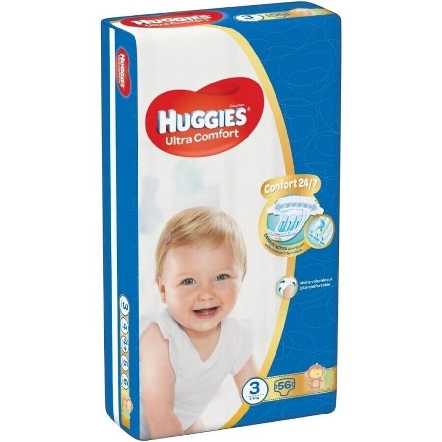 HUGGIES Ultra Comfort Jumbo 3 56 Stück 1×1 Stück