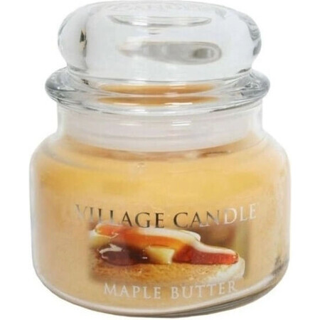 Village Candle Vela Perfumada en Botella - Mantequilla de Arce - Jarabe de Arce, pequeña 1×1 ud, vela perfumada