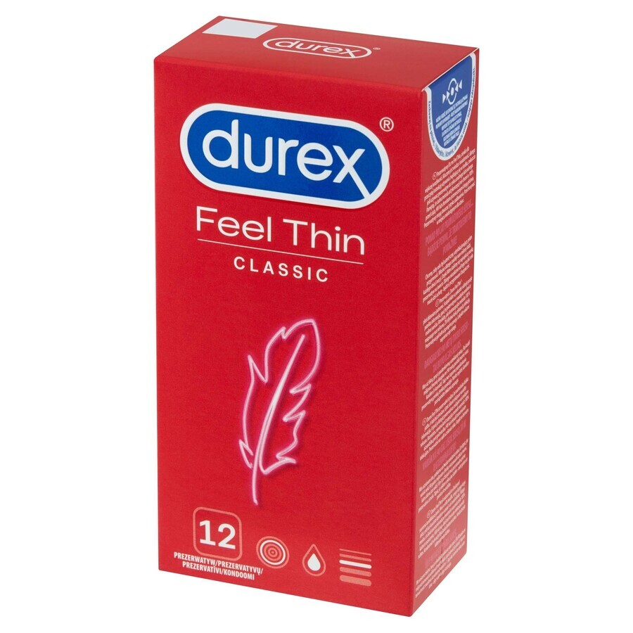 DUREX Feel Thin Classic 1×12 buc, prezervative